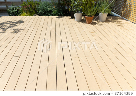Terrace wood deck 87164399