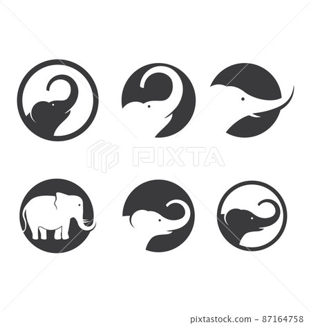 Elephant logo illustration Elephant logo illustration 87164758