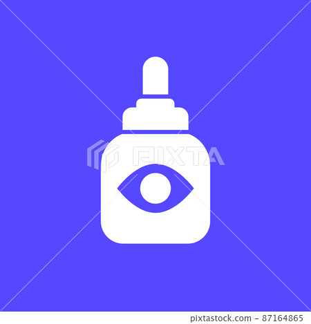 Eye dropper bottle vector icon 87164865