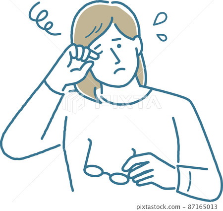 一個眼睛疲憊的女人 87165013