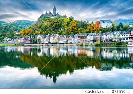 Cochem, Germany - Moselle River, travel landscape. 87165063