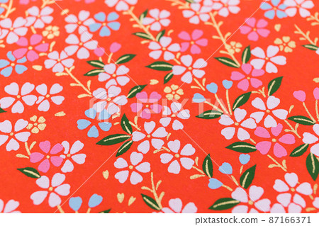 Yuzen Japanese paper up with blur Yuzen Japanese paper up with blur 87166371