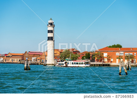 Murano Island with the Ancient Lighthouse - Punta Faro Venice Italy Murano Island with the Ancient Lighthouse - Punta Faro Venice Italy 87166983