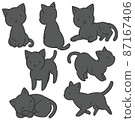 Black cat set 87167406