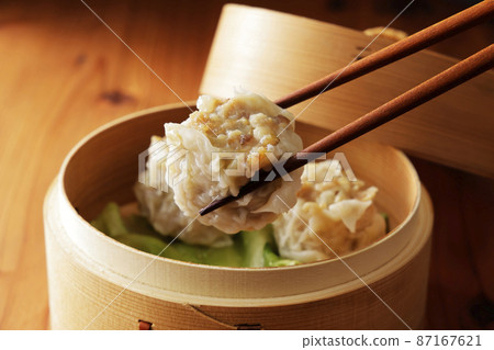 Steamed shumai using pork 87167621