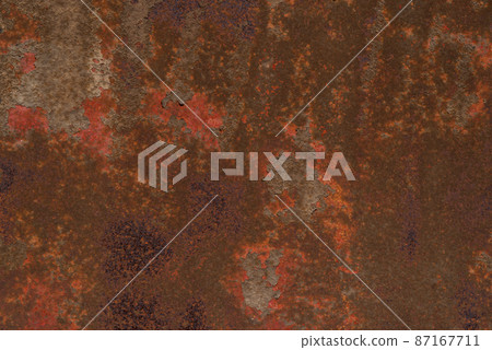 Background material of rusty iron plate a-1-1 Dark 87167711