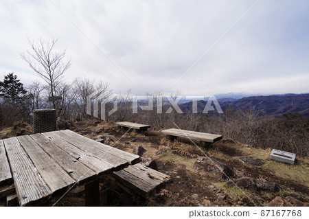 行土山徒步旅行，栃木縣足利市，行土山山頂，關東親友路，山頂展望台 87167768