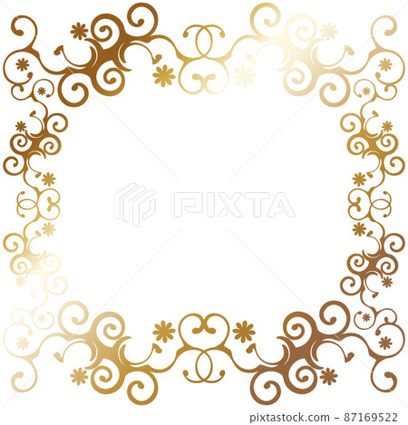 豪華裝飾框架方形金花 87169522