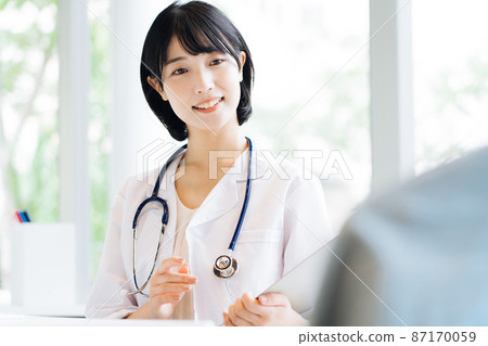 A female doctor who consults 87170059