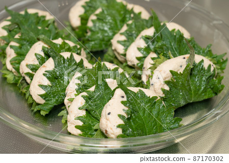 Yamagata Prefecture's specialty "Miso fried" before frying 87170302