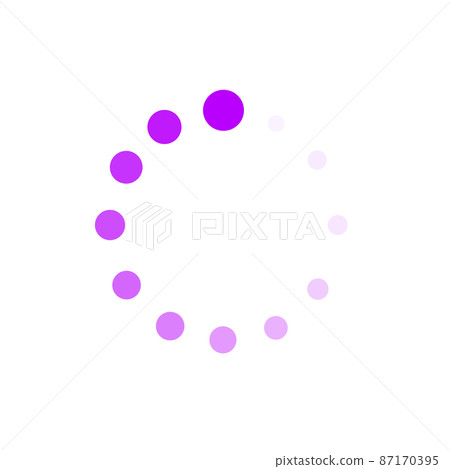 Thinking, loading, saving, and processing icons. "Please wait for a little while" 87170395