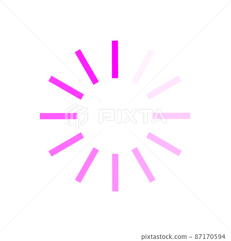 Thinking, loading, saving, and processing icons. "Please wait for a little while" 87170594