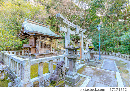 佐賀縣伊万里市冬季的伊万裡神社 佐賀縣伊万里市冬季的伊万裡神社 87171852