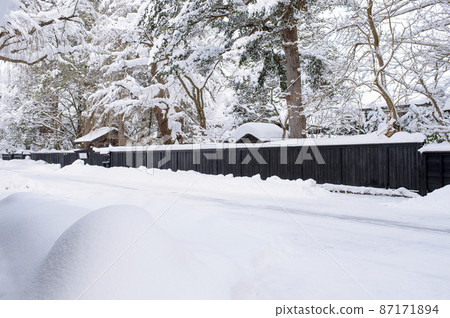 A tasteful winter Kakudate samurai residence street A tasteful winter Kakudate samurai residence street 87171894