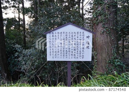 栃木縣足利市大岩山美沙門天附近的鹿野權現指南圖 87174548