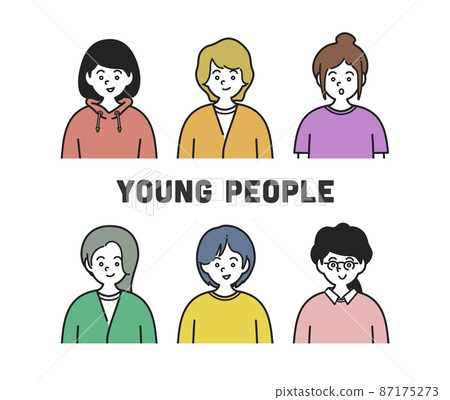 獨特的年輕女孩 87175273