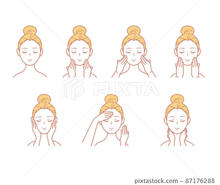 護膚婦女的例證 87176288