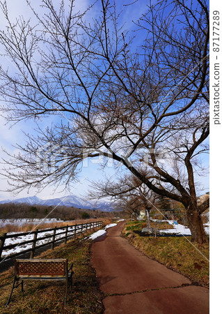 Overlooking Matsukawa Zao in winter 87177289