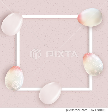 Happy Easter Spring Holiday Background Illustration EPS10 Happy Easter Spring Holiday Background Illustration EPS10 87178003