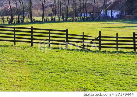 Broken fence Broken fence 87179444