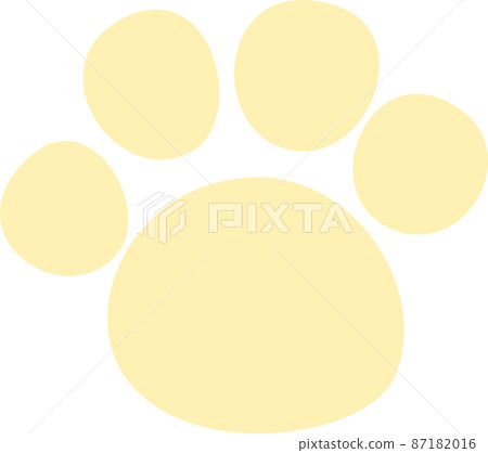 Light beige animal footprints Light beige animal footprints 87182016