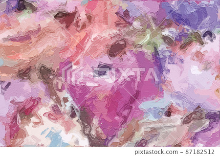 Abstract beautiful oil painting flowers Abstract beautiful oil painting flowers 87182512