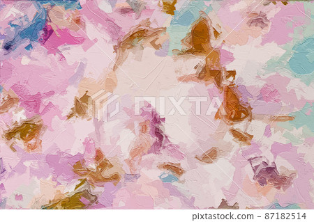 Abstract beautiful oil painting flowers Abstract beautiful oil painting flowers 87182514