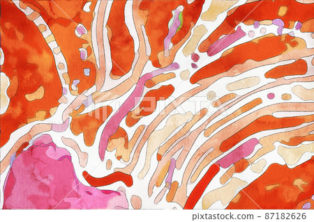 Abstract rainbow watercolor geometric illustration Abstract rainbow watercolor geometric illustration 87182626