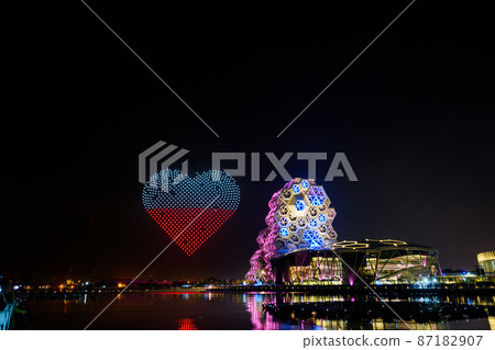 2020 Kaohsiung Lantern Festival Drone Show at Kaohsiung Pop Music Center 87182907