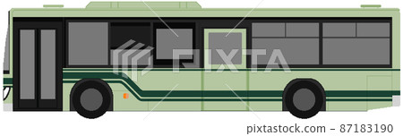 Pixel art style Kyoto City Bus 87183190