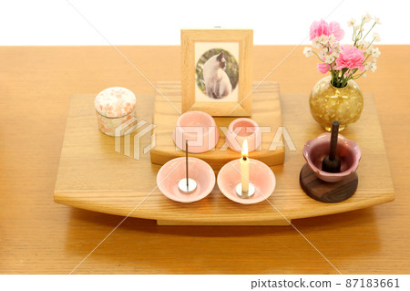 Pet memorial altar and urn in the living room 18 Pet memorial altar and urn in the living room 18 87183661