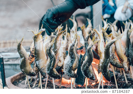 Salt-grilled salmon 87184287
