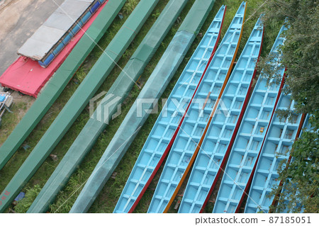 a Close up Dragon Boats at the coast 8 Oct 2005 87185051