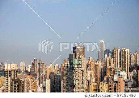 the Hong Kong apartment building at  day time 11 Jan 2022 87185486