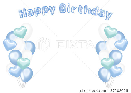 生日快樂氣球框架心 生日快樂氣球框架心 87188006