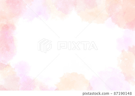 Watercolor background material Spring color box 3 87190148