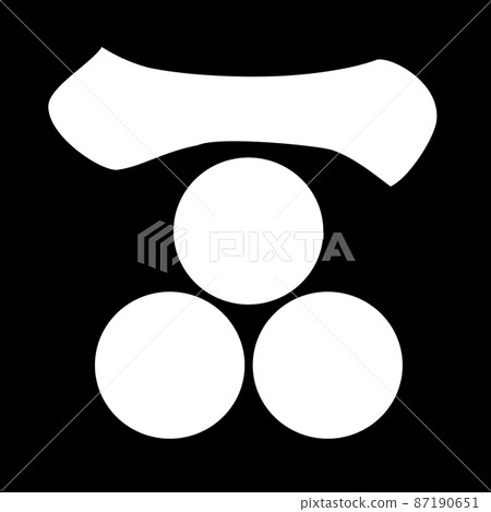 Mori Motonari的家族徽章，一個字符三星 87190651