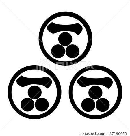 佩戴森元成三生一文字三星大徽章的肖像徽章 87190653