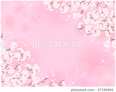 櫻花框架②(舔,粉,球散景) 櫻花框架②(舔,粉,球散景) 87190969