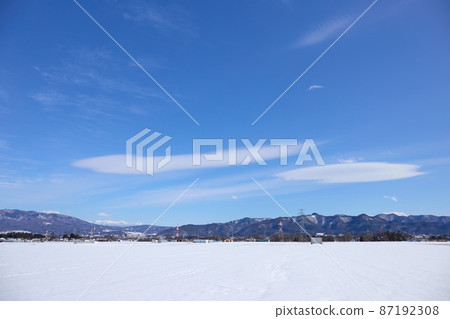 February (Winter) Scenery in the direction of Yatsugatake Shiojiri City, Nagano Prefecture February (Winter) Scenery in the direction of Yatsugatake Shiojiri City, Nagano Prefecture 87192308