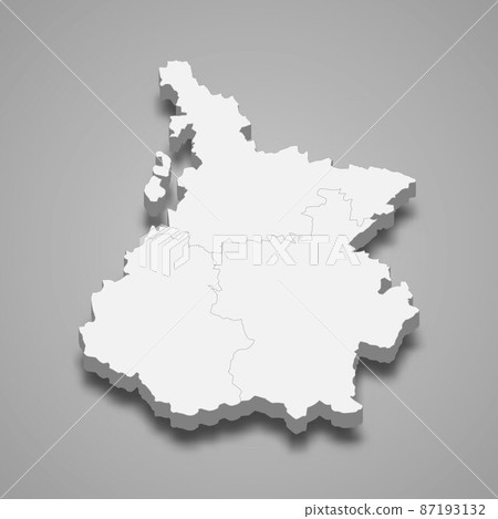 3d isometric map of Hautes-Pyrenees is a department in France 3d isometric map of Hautes-Pyrenees is a department in France 87193132