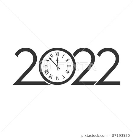 Happy New Year 2021 text design logo. 87193520