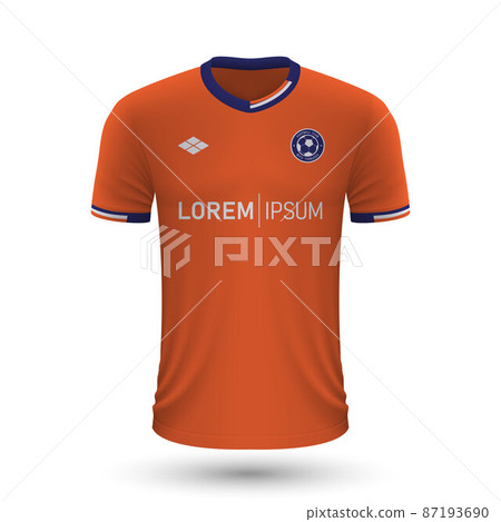 Realistic soccer shirt Istanbul Basaksehir 2022, jersey template 87193690