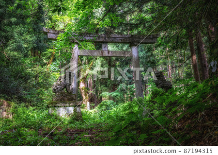 [富山縣]稻村廢棄村的廢棄神社 87194315