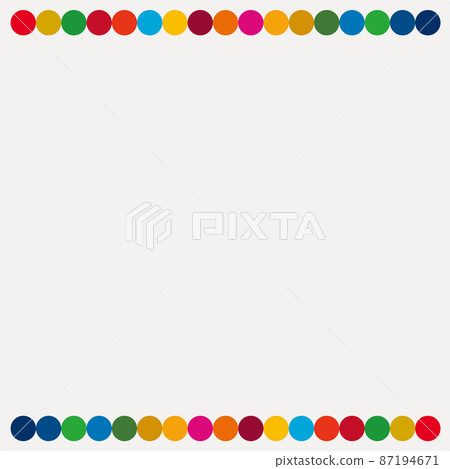 Square title frame using 17 colors of SDGs 4 - Stock Illustration ...