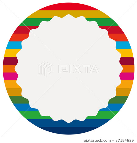 使用 17 種顏色的 SDGs 2 圓形標題框 使用 17 種顏色的 SDGs 2 圓形標題框 87194689