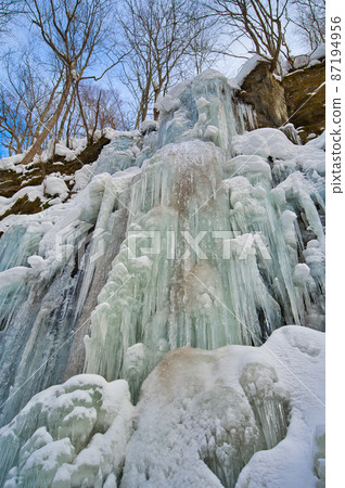 Scenery of Oirase Gorge in winter Icefall Scenery of Oirase Gorge in winter Icefall 87194956