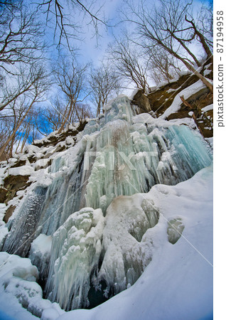 Scenery of Oirase Gorge in winter Icefall Scenery of Oirase Gorge in winter Icefall 87194958