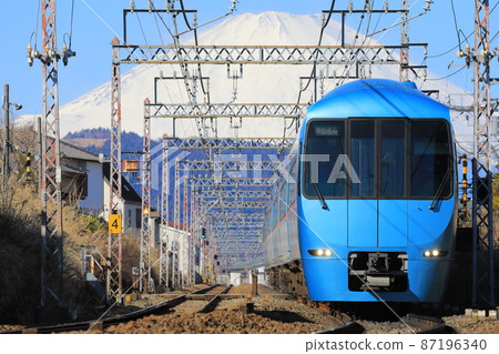 Mt. Fuji and Limited Express Fujisan 87196340