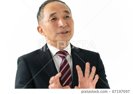 Businessman conversation interview 87197097